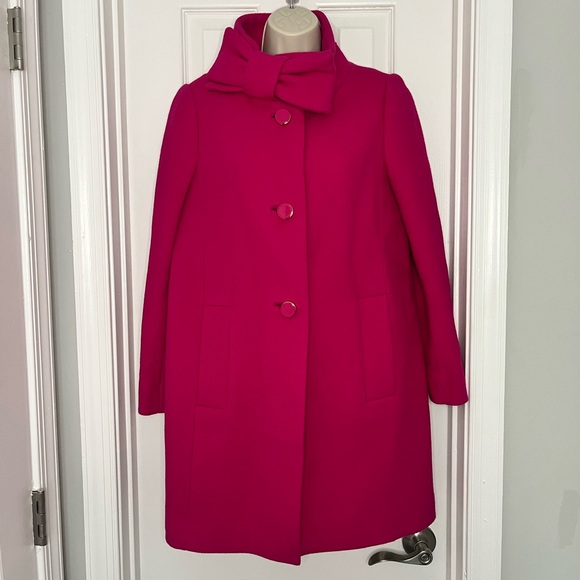 kate spade Jackets & Coats Kate Spade Bow Collar Pink Coat 2 Poshmark